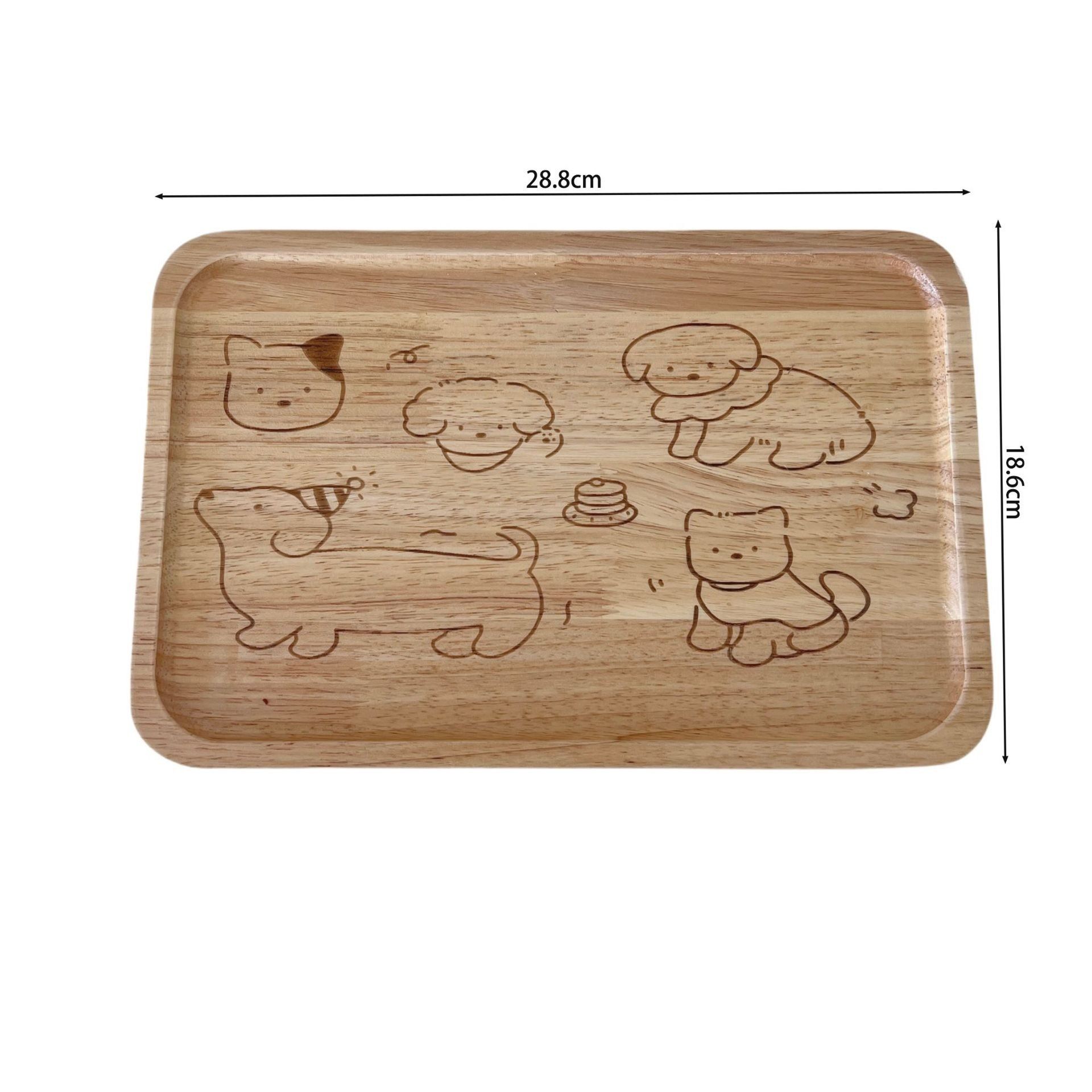  Khay Gỗ Hoạt Hình 