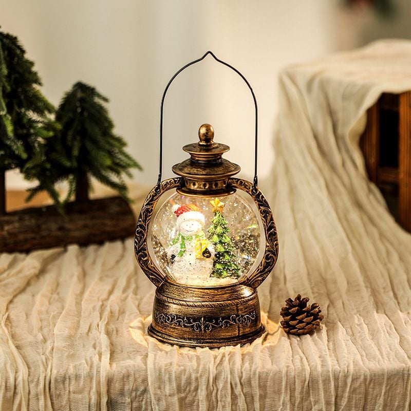  Hộp Nhạc Đèn Quả Cầu Tuyết 