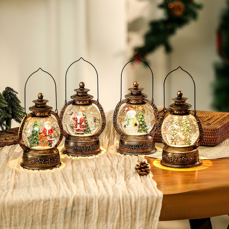  Hộp Nhạc Đèn Quả Cầu Tuyết 