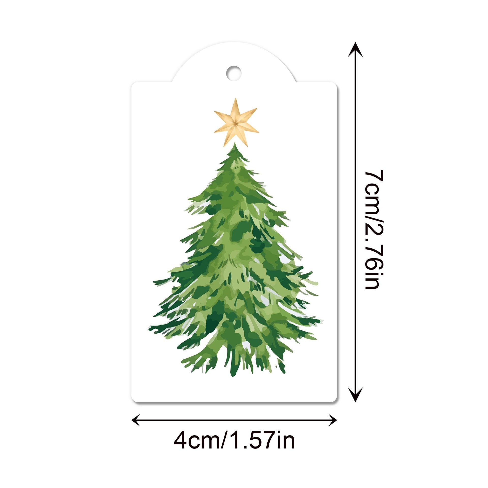  Tag Giấy Merry Christmas 