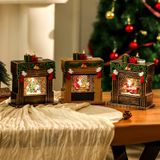  Hộp Nhạc Đèn Lò Sưởi Xmas 