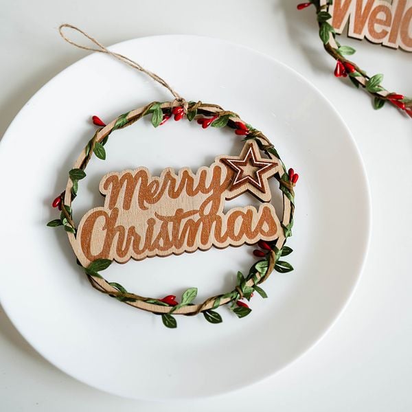  Vòng Giáng Sinh Gỗ 