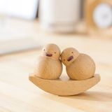  Tượng Gỗ Cặp Đôi Vịt 