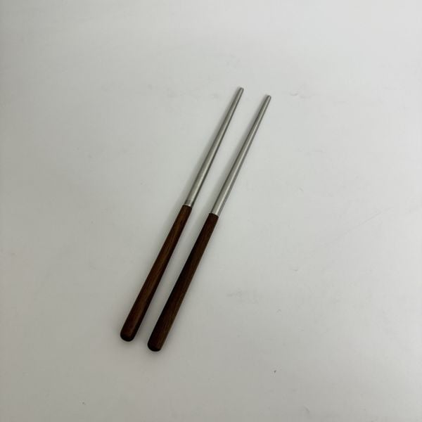  Đũa Gỗ Inox Chống Trơn 