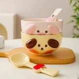  Bát Ăn Kèm Thìa Dễ Thương 