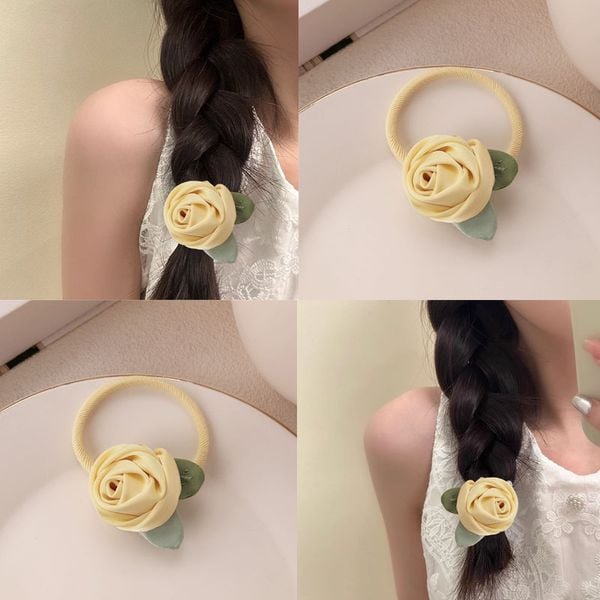  Dây Buộc Tóc Hoa Hồng 