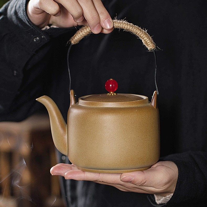  Bộ Trà Gốm Thô Cổ Điển 
