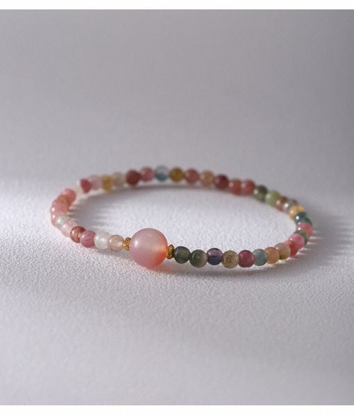  Vòng Tay Tourmaline Hồng Ngọc 