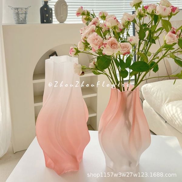  Bình Thuỷ Tinh Xoắn Ombre 