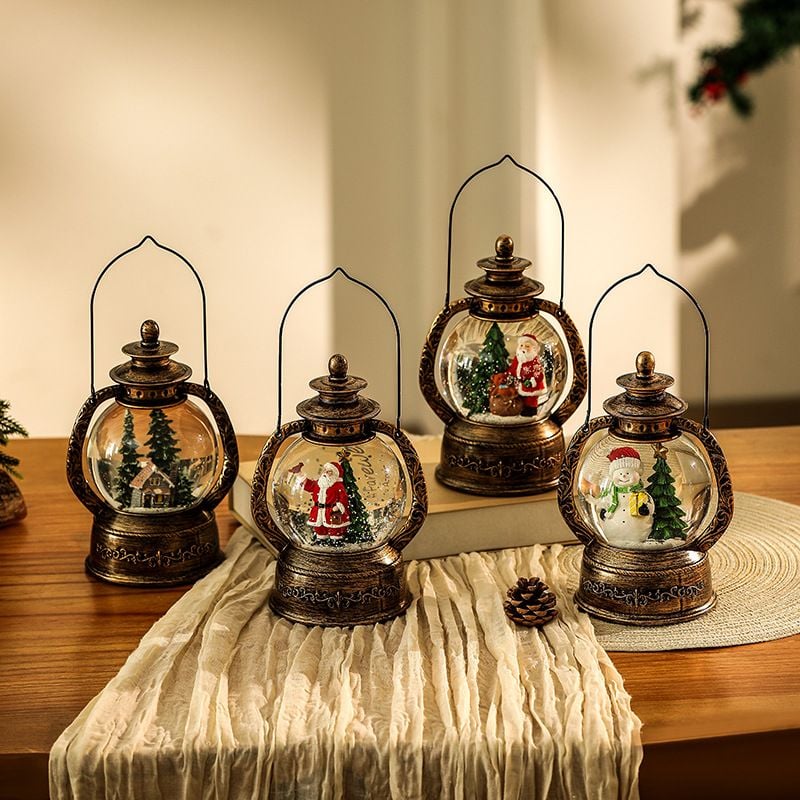  Hộp Nhạc Đèn Quả Cầu Tuyết 