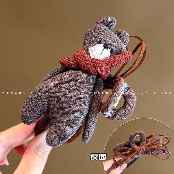  Kẹp Tóc Teddy Choàng Khăn 