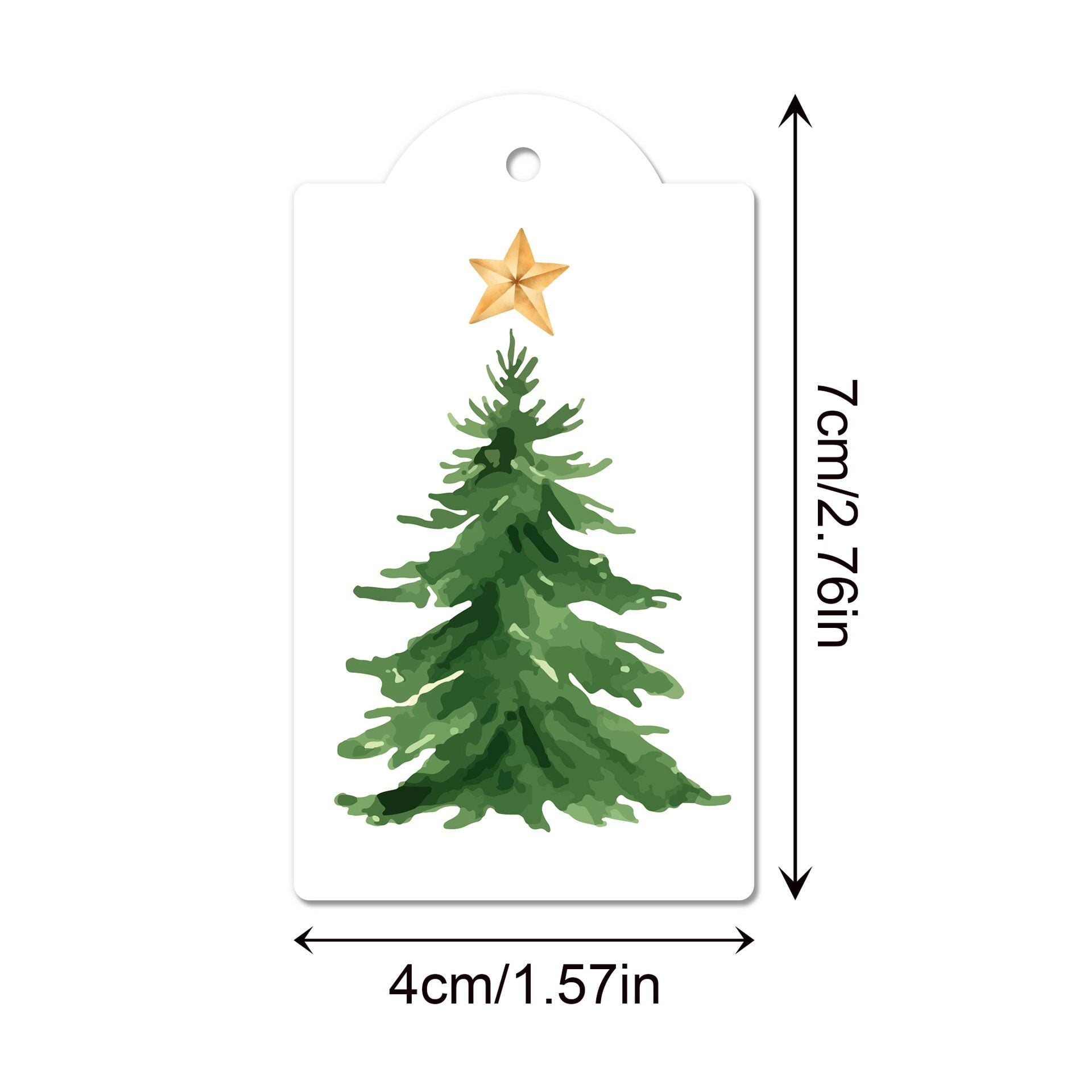  Tag Giấy Merry Christmas 