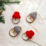  Santa Gỗ Treo Trang Trí 