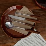  Bộ Dao Dĩa Thìa Cán Gỗ 