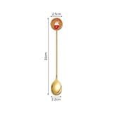  Thìa,Dĩa Giáng Sinh Gold Tròn 