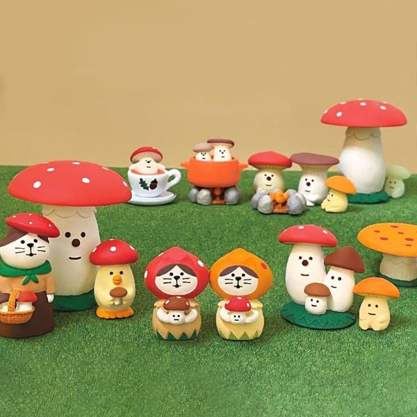  Tượng Mèo Mushroom 