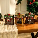  Hộp Nhạc Đèn Lò Sưởi Xmas 