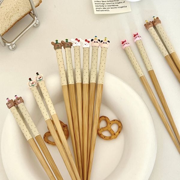  Đũa Gỗ Dummy Bear 