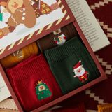  Set 4 Tất Len Xmas Kèm Thiệp 