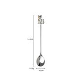  Thìa Inox Bạc Animal 