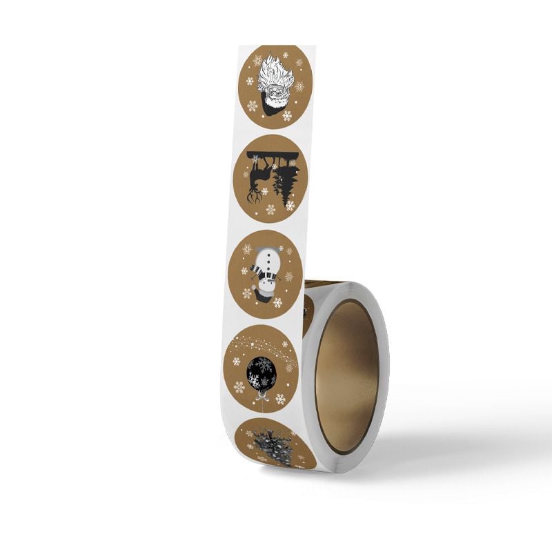  Sticker Tròn Giáng Sinh 