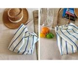  Túi Tote Sọc Xanh Tối Giản 