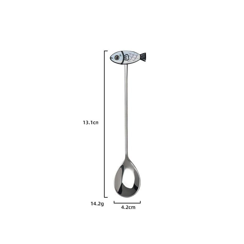  Thìa Inox Bạc Animal 