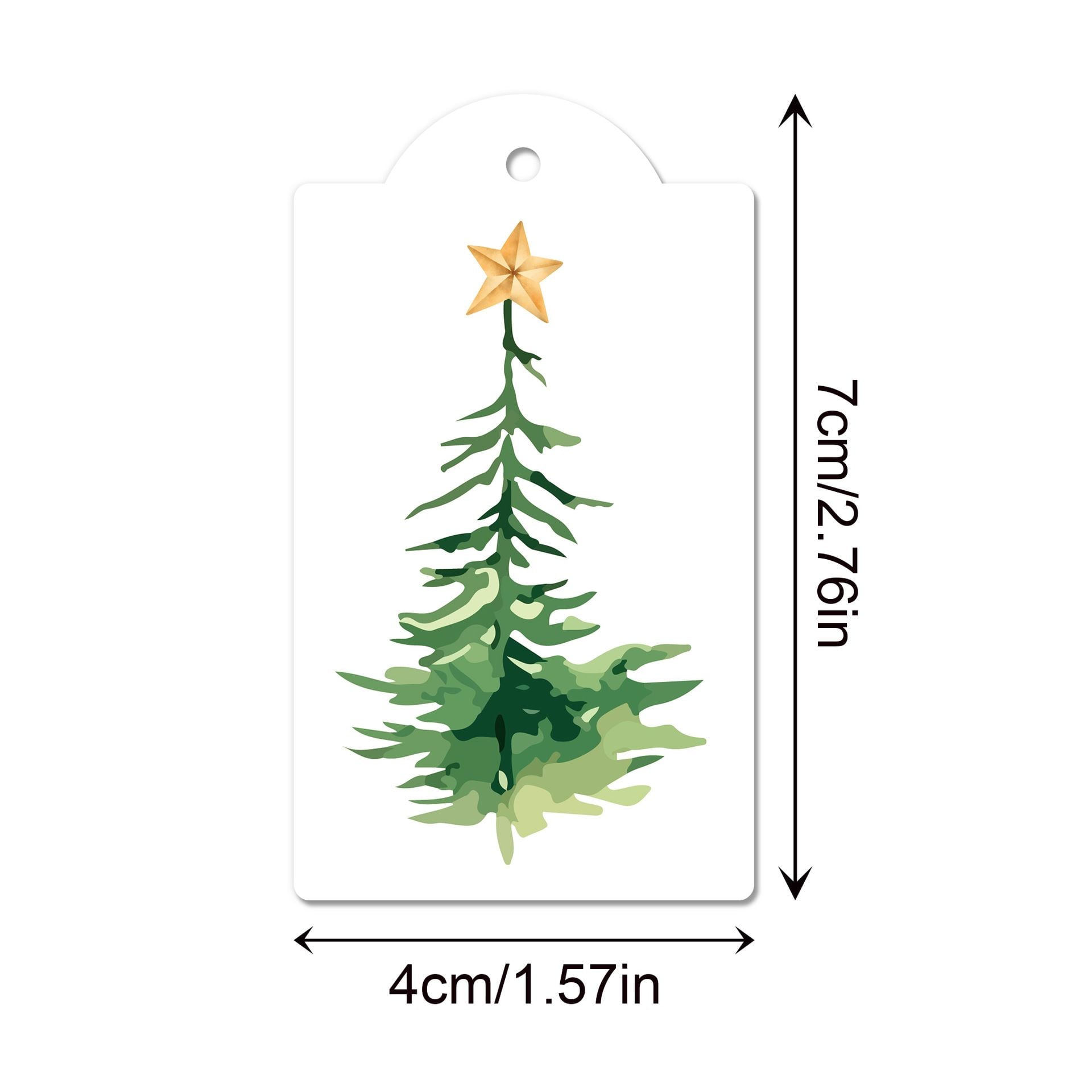  Tag Giấy Merry Christmas 