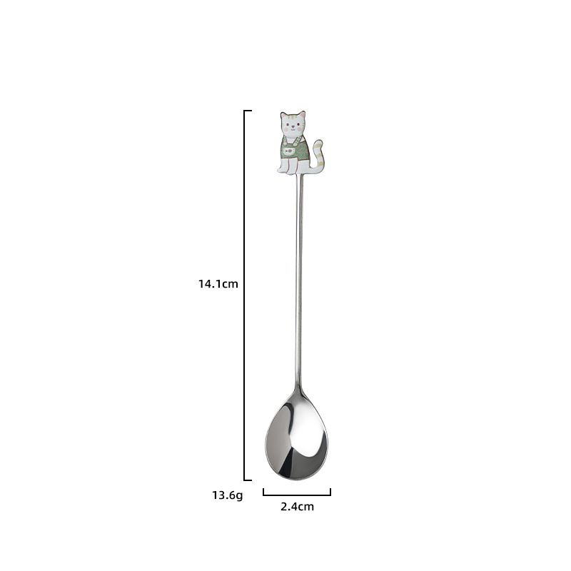 Thìa Inox Bạc Animal 