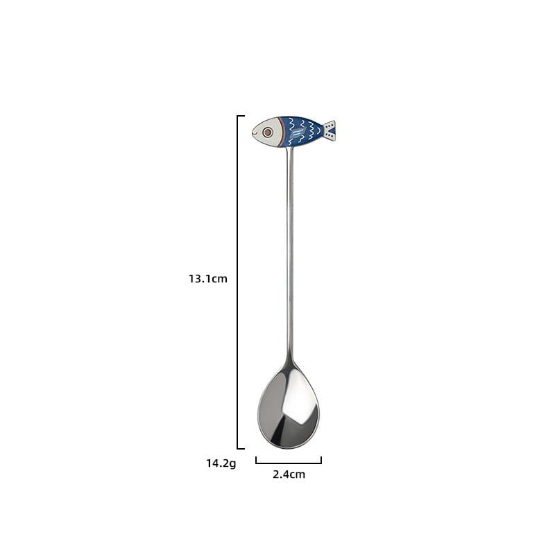  Thìa Inox Bạc Animal 