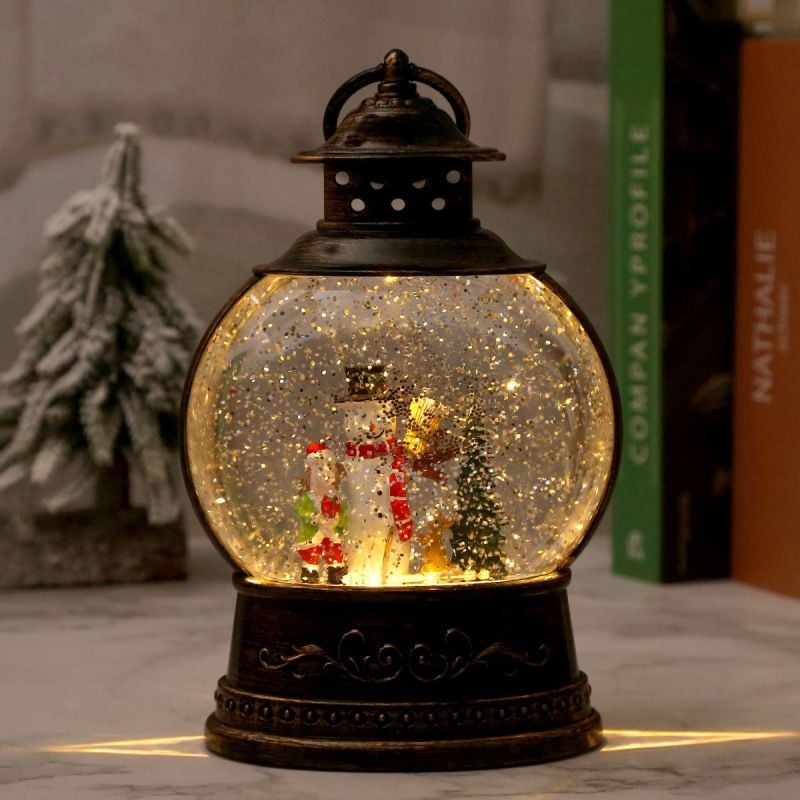  Hộp Nhạc Đèn Quả Cầu Tuyết 