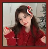  Kẹp Tóc Xmas Đỏ Tuyết 