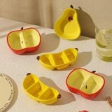  Đĩa Đựng Gia Vị Chuối 3 Ngăn 