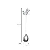  Thìa Inox Bạc Animal 