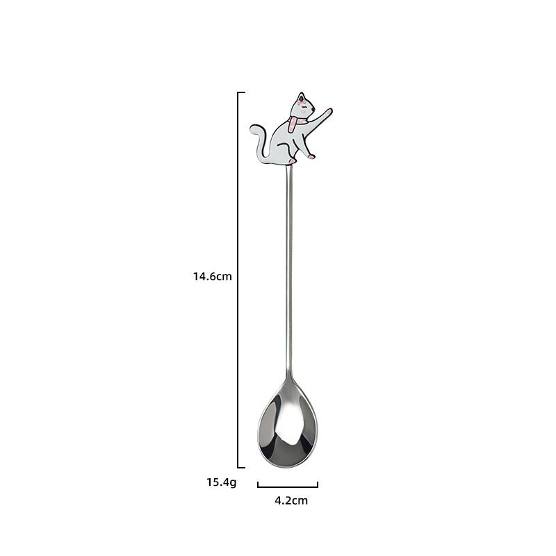  Thìa Inox Bạc Animal 