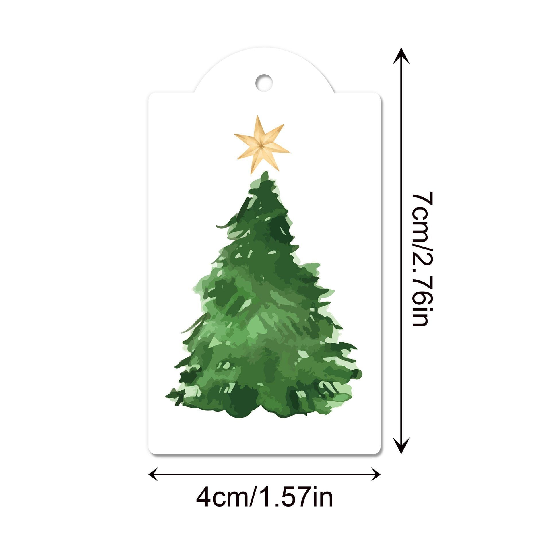  Tag Giấy Merry Christmas 