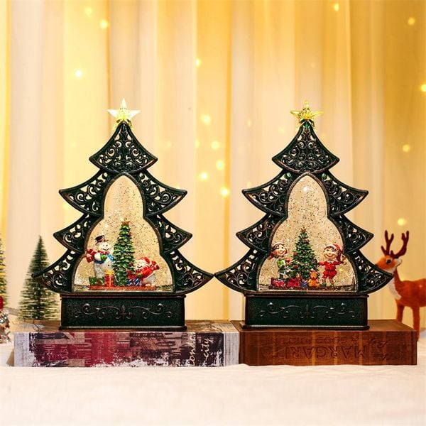  Hộp Nhạc Đèn Cây Thông Xmas 