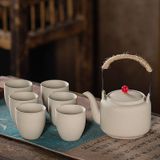  Bộ Trà Gốm Thô Cổ Điển 