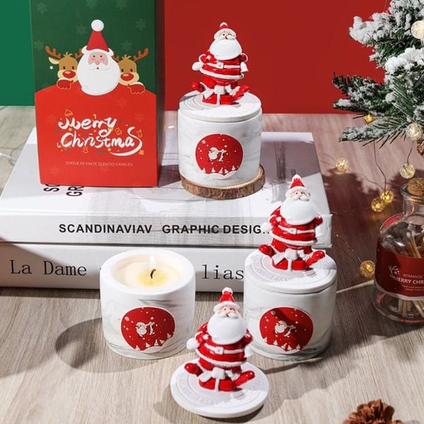  Hũ Nến Santa Gốm 