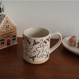  Cốc Bánh Gừng Vẽ Tay Retro (700ml) 