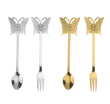  Thìa, Dĩa Inox Bướm 