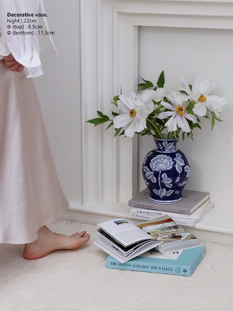  Bình Hoa Mẫu Đơn Truyền Thống Vẽ Tay 