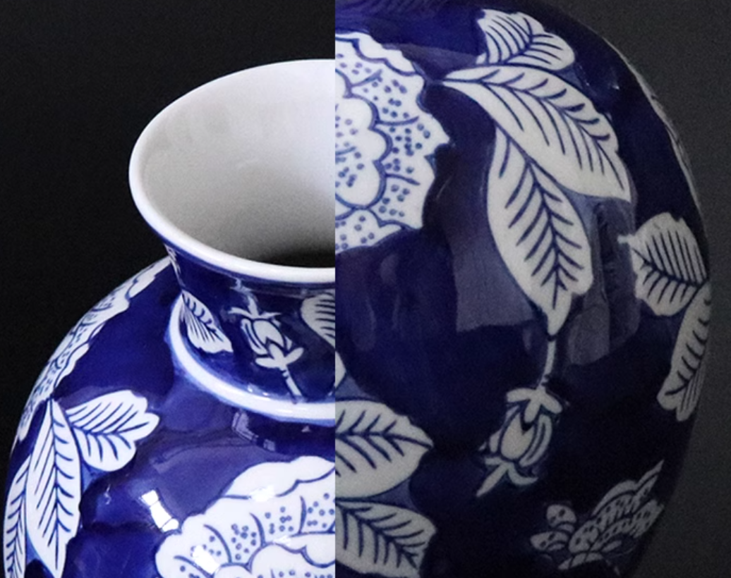  Bình Hoa Mẫu Đơn Truyền Thống Vẽ Tay 