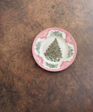  Bát, Đĩa Cây Thông Nơ Đỏ Retro 