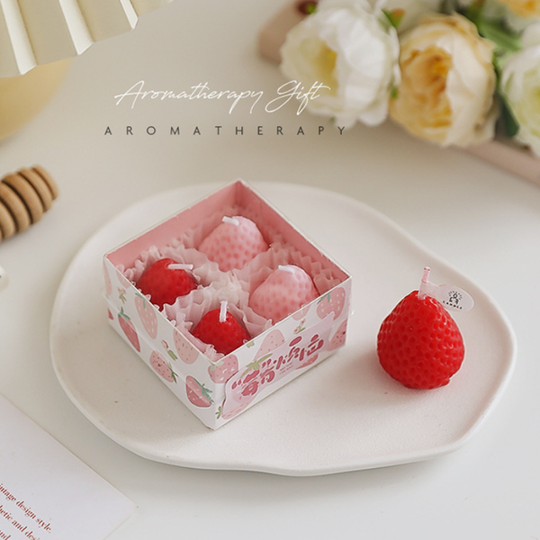  Set Nến Thơm Dâu Tây (4 Nến) 