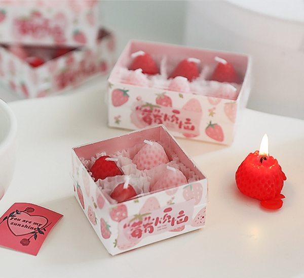  Set Nến Thơm Dâu Tây (4 Nến) 