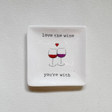  Đĩa Vuông Wine 