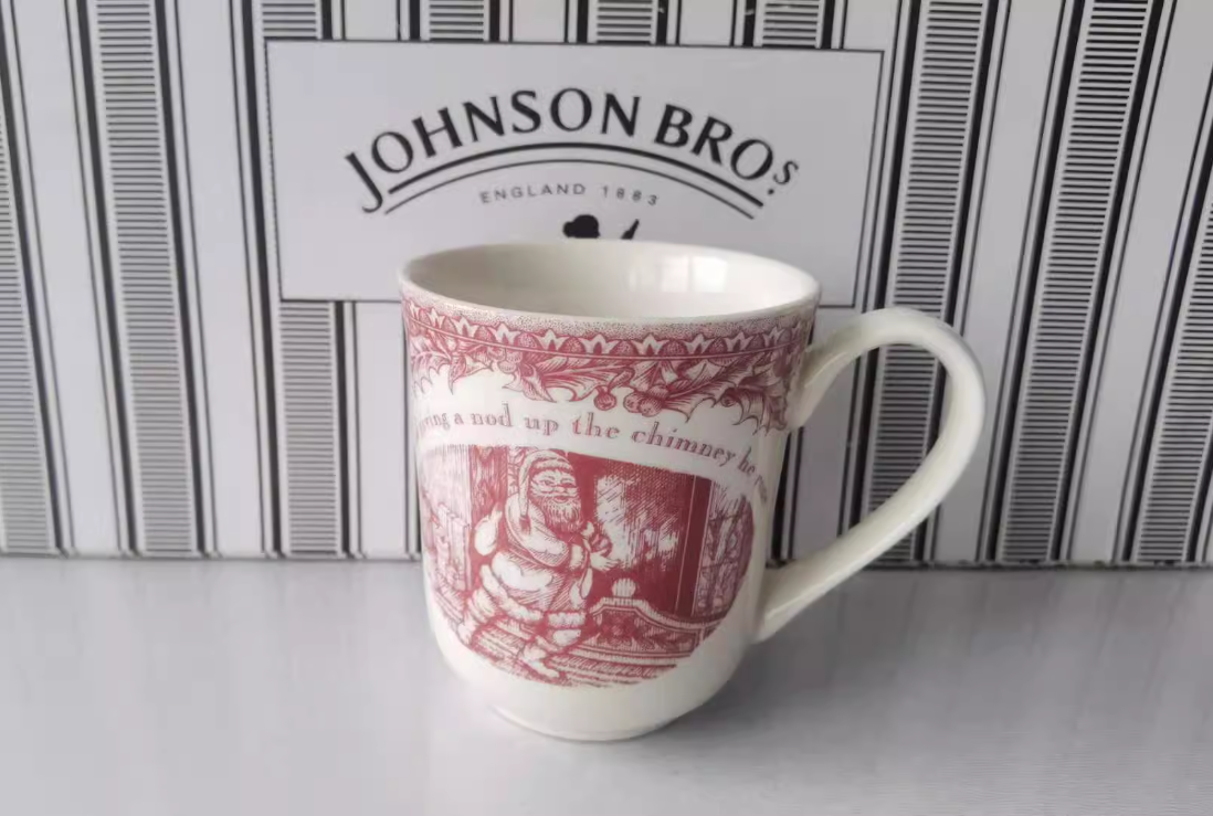  Bát, Đĩa, Cốc Giáng Sinh Cổ Điển Xuất Khẩu Anh 