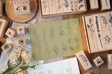  Set Con Dấu Gỗ Leafy 