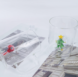  Cốc Thủy Tinh Giáng Sinh Quai Trong Suốt 